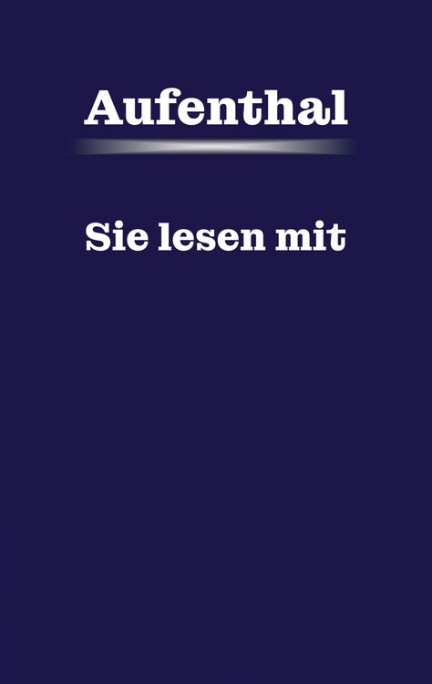 Produktbild: Aufenthal