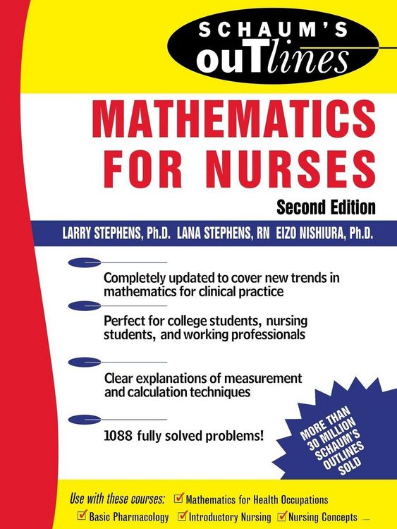 Produktbild: Schaum's Outline of Mathematics for Nurses