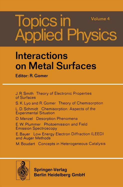 Produktbild: Interactions on Metal Surfaces