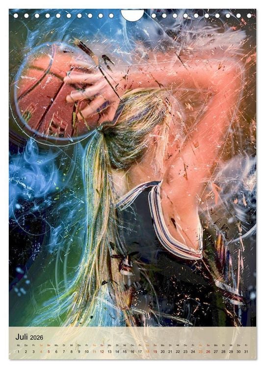 Produktbild: Basketball spektakul&auml;r (Wandkalender 2026 DIN A4 hoch), CALVENDO Monatskalender