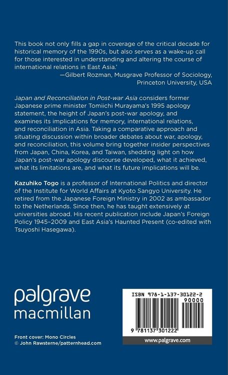 Produktbild: Japan and Reconciliation in Post-war Asia