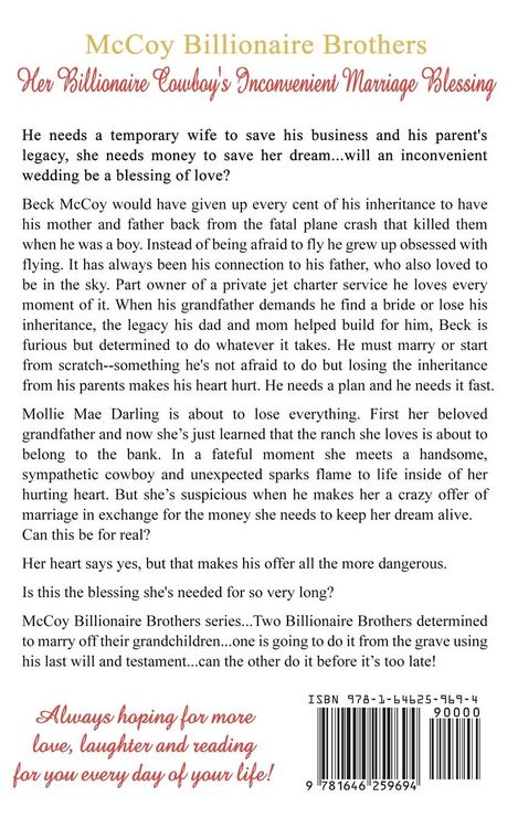 Produktbild: Her Billionaire Cowboy's Inconvenient Marriage Blessing