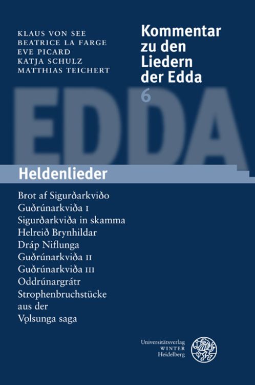 Produktbild: Kommentar zu den Liedern der Edda / Heldenlieder