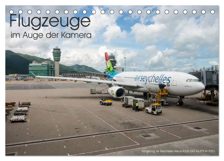 Produktbild: Flugzeuge im Auge der Kamera (Tischkalender 2026 DIN A5 quer), CALVENDO Monatskalender