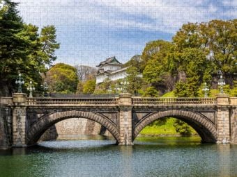 Produktbild: CALVENDO Puzzle Seimon Ishibashi und Nijubashi vor Wachturm des Kaiserpalastes | 1000 Teile Lege-Gr&ouml;&szlig;e 64x48cm Foto-Puzzle f&uuml;r gl&uuml;ckliche Stunden
