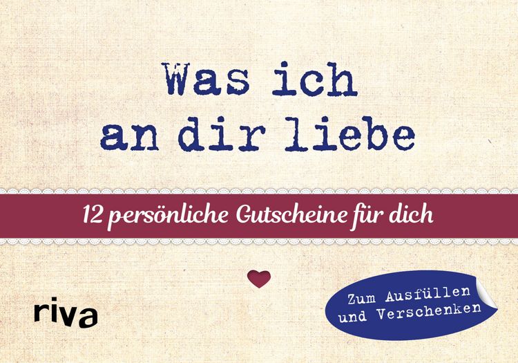 Produktbild: Was ich an dir liebe &ndash;12 pers&ouml;nliche Gutscheine f&uuml;r dich