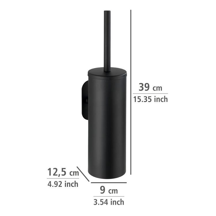 Produktbild: Turbo-Loc&reg; WC-Garnitur Mod. Orea Black Matt geschlossen, Befestigen ohne bohren