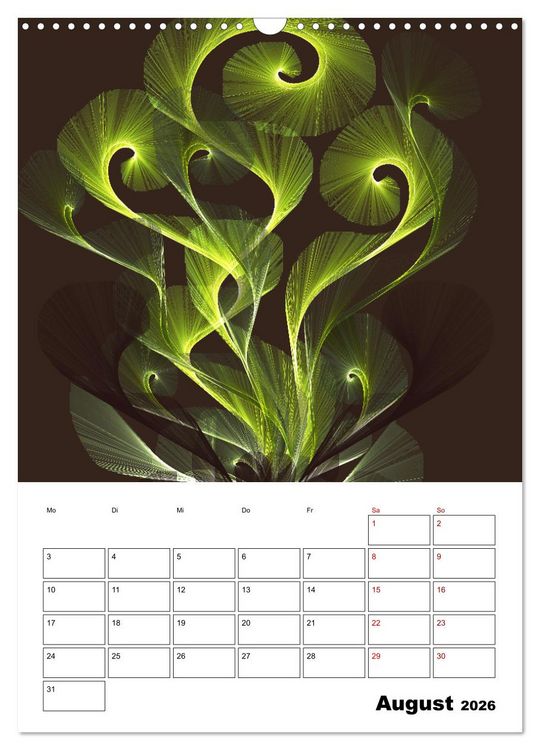 Produktbild: Zauberhaftes Textildesign (Wandkalender 2026 DIN A3 hoch), CALVENDO Monatskalender