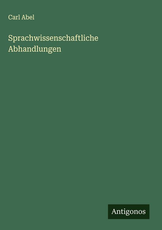 Produktbild: Sprachwissenschaftliche Abhandlungen