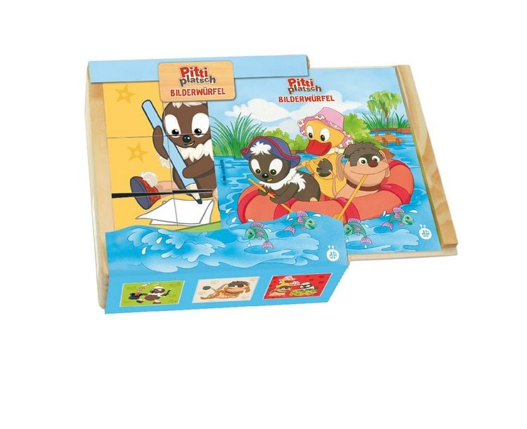 Produktbild: Tr&ouml;tsch Unser Sandm&auml;nnchen Bilderw&uuml;rfel Pittiplatsch Holz