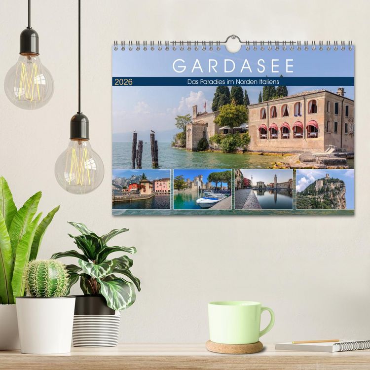 Produktbild: Gardasee, das Paradies im Norden Italiens (Wandkalender 2026 DIN A4 quer), CALVENDO Monatskalender