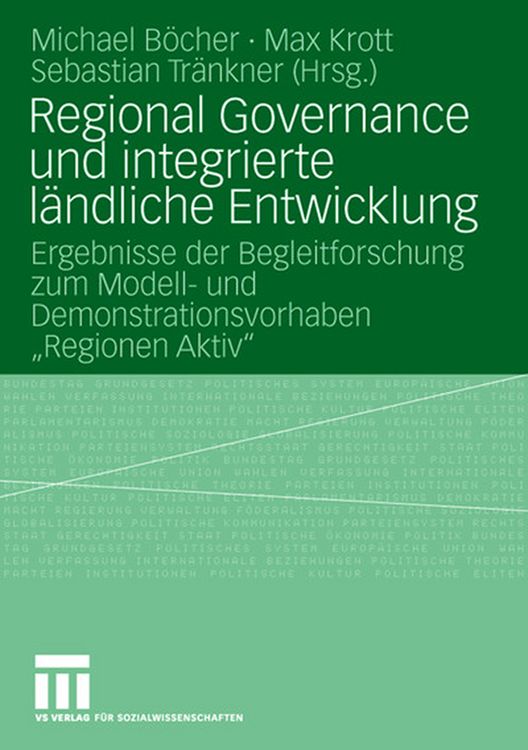 Produktbild: Regional Governance und integrierte l&auml;ndliche Entwicklung
