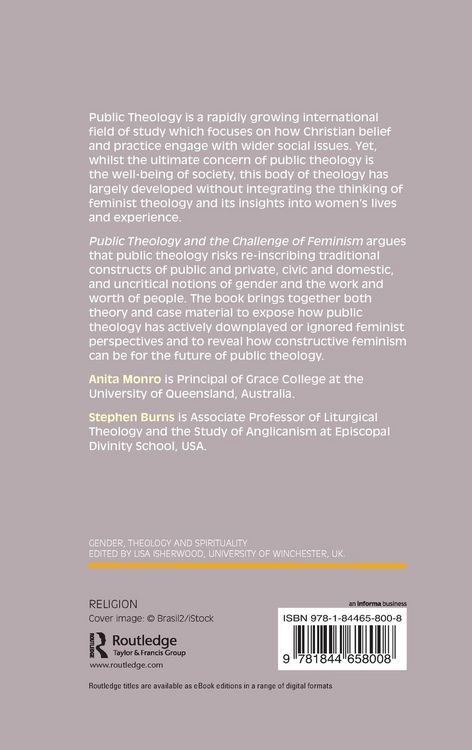 Produktbild: Public Theology and the Challenge of Feminism