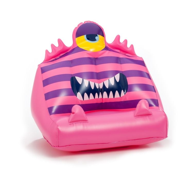 Produktbild: Bookmonster Air Pink - Garlie - Aufblasbares Lesekissen für Bücher und Tablets - Buchständer - Tablethalter - Lesehillfe