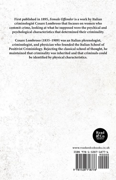 Produktbild: Female Offender;With Introductory Essay 'Criminal Woman' by Miss Helen Zimmern