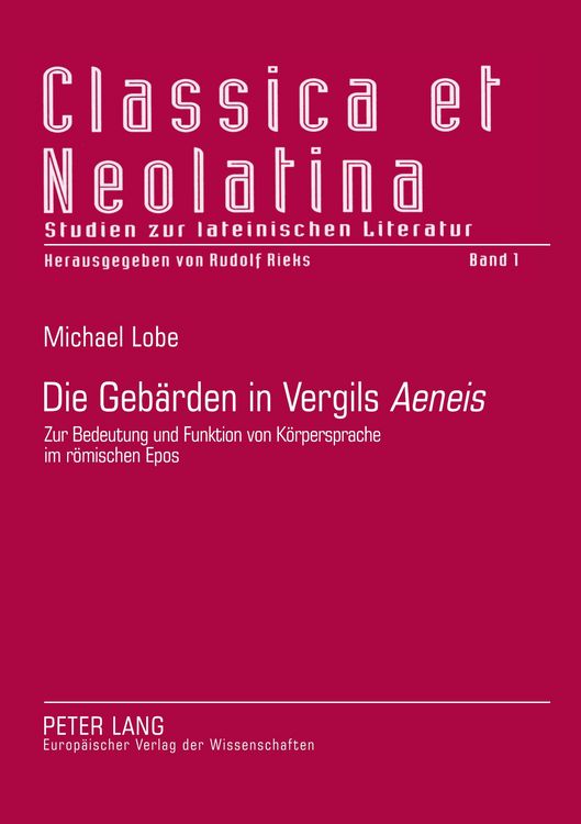Produktbild: Die Geb&auml;rden in Vergils &laquo;Aeneis&raquo;