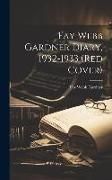 Produktbild: Fay Webb Gardner Diary, 1932-1933 (Red Cover)