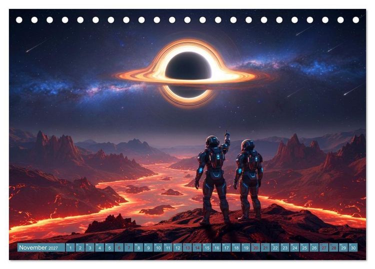 Produktbild: Die Sehnsucht nach den Sternen (Tischkalender 2027 DIN A5 quer), CALVENDO Monatskalender