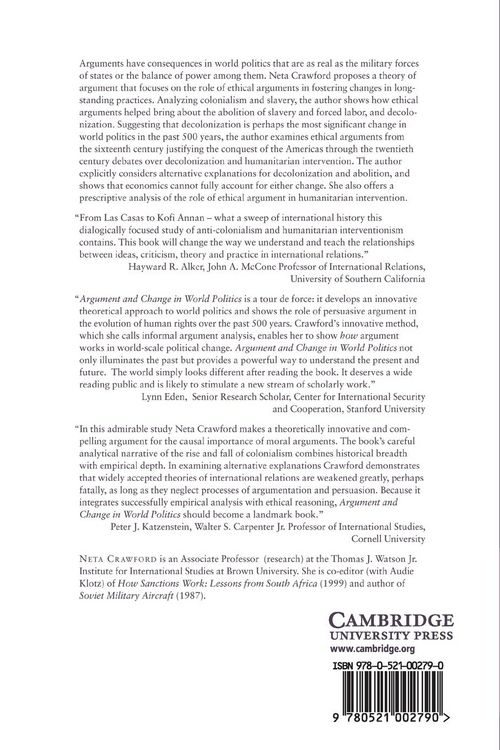 Produktbild: Argument and Change in World Politics
