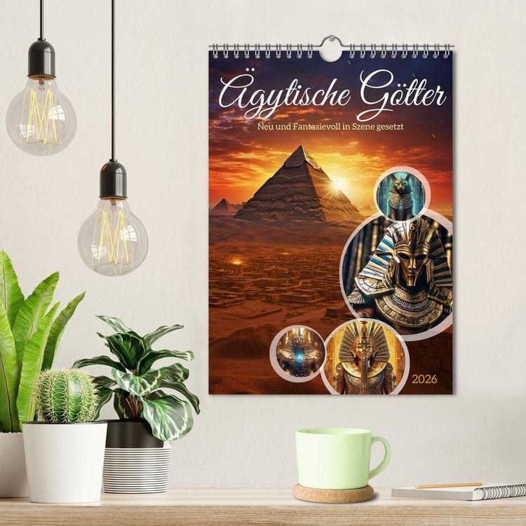 Produktbild: &Auml;gytische G&ouml;tter (Wandkalender 2026 DIN A4 hoch), CALVENDO Monatskalender