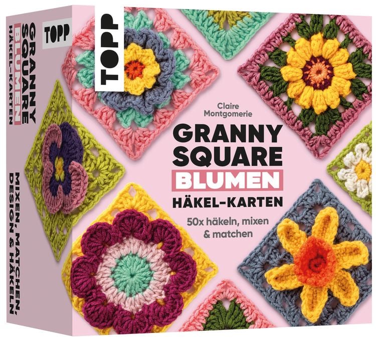 Produktbild: Granny Square Blumen Häkel-Karten (Deutsche Ausgabe)