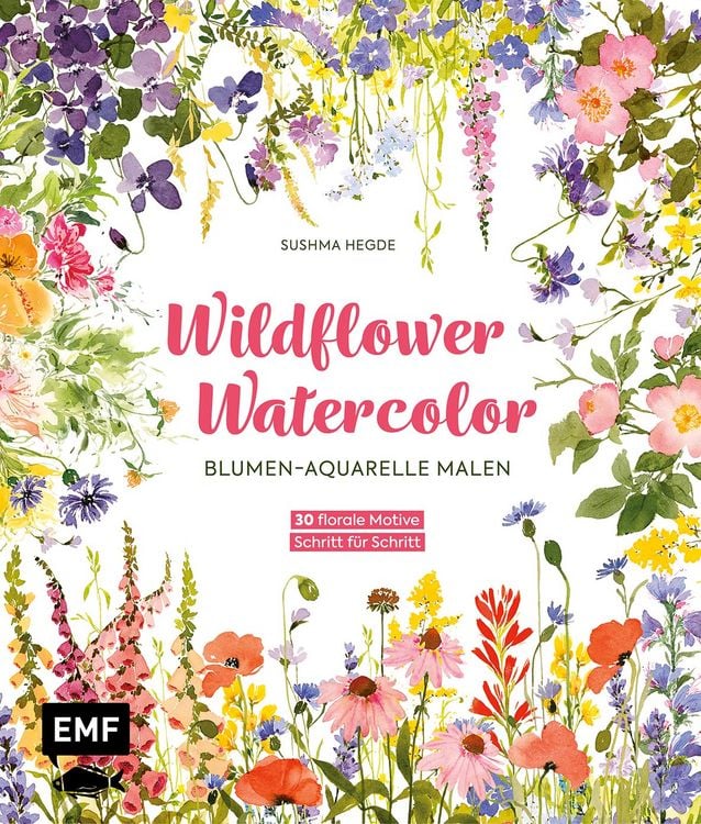 Produktbild: Wildflower Watercolor &ndash; Blumen-Aquarelle malen