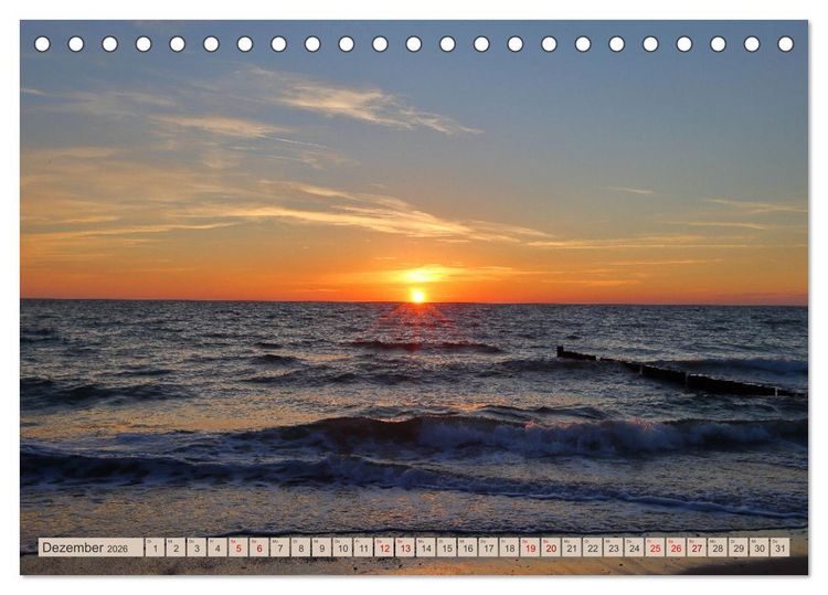 Produktbild: Fischland zwischen Ostsee und Bodden (Tischkalender 2026 DIN A5 quer), CALVENDO Monatskalender