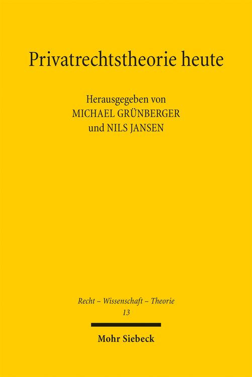 Produktbild: Privatrechtstheorie heute