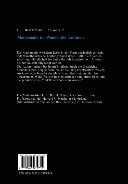 Produktbild: Mathematik im Wandel der Kulturen