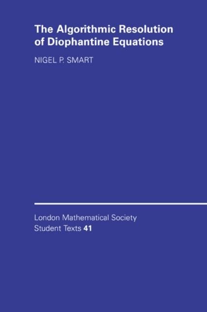Produktbild: Algorithmic Resolution of Diophantine Equations
