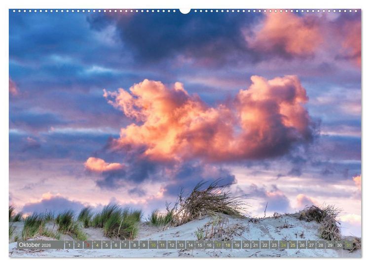 Produktbild: Borkum Ansichten (hochwertiger Premium Wandkalender 2026 DIN A2 quer), Kunstdruck in Hochglanz