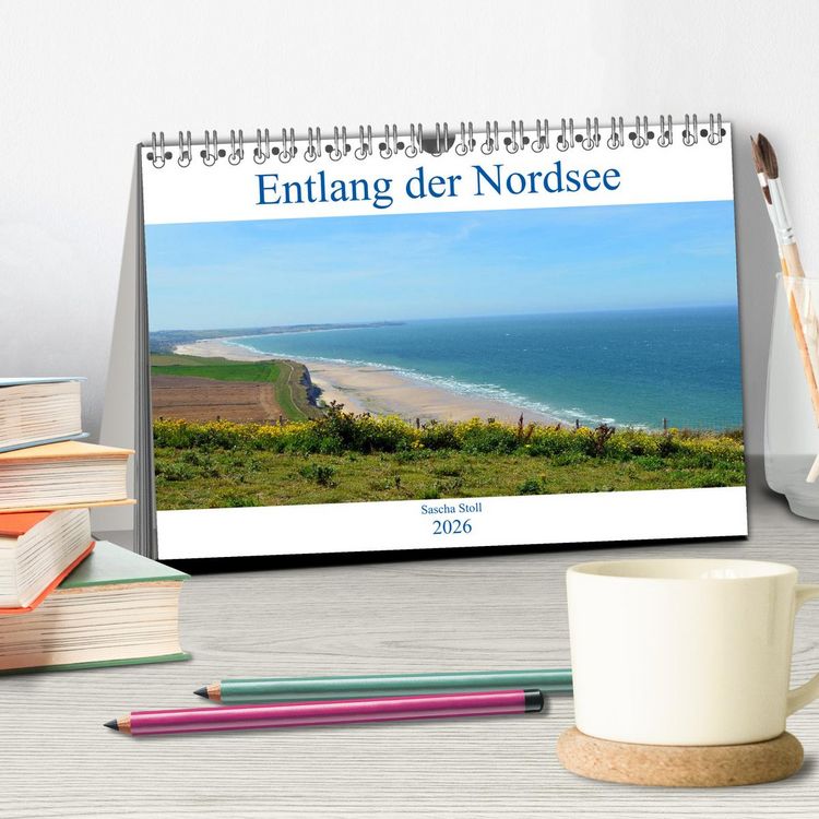 Produktbild: Entlang der Nordseek&uuml;ste (Tischkalender 2026 DIN A5 quer), CALVENDO Monatskalender