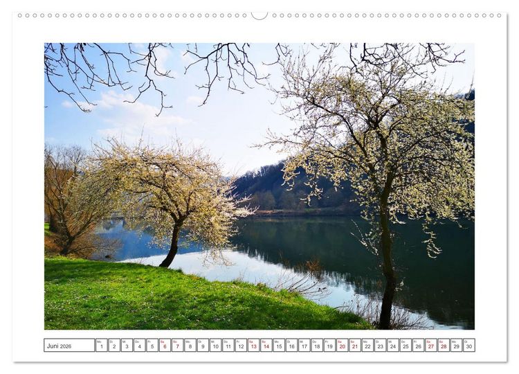 Produktbild: Die Mosel erwacht aus Ihrem Winterschlaf (hochwertiger Premium Wandkalender 2026 DIN A2 quer), Kunstdruck in Hochglanz