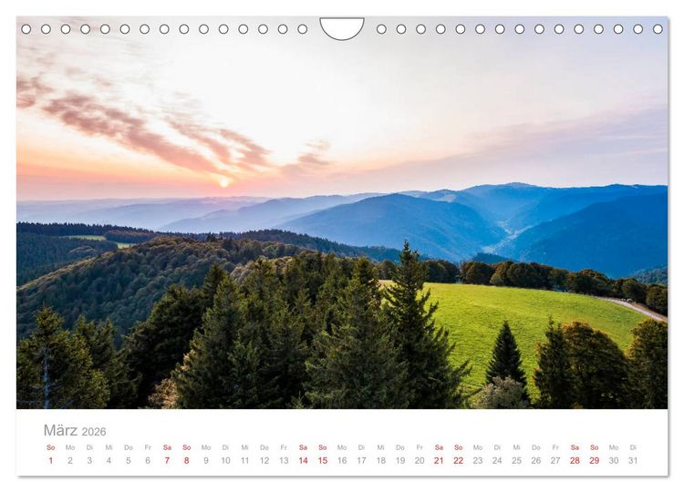 Produktbild: Der Schwarzwald Impressionen (Wandkalender 2026 DIN A4 quer), CALVENDO Monatskalender