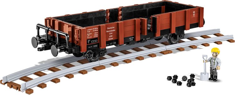 Produktbild: COBI Historical Collection 6285 - G&uuml;terwagen Typ OMMR 32 Linz, WWII, Bausatz 584 Klemmbausteine