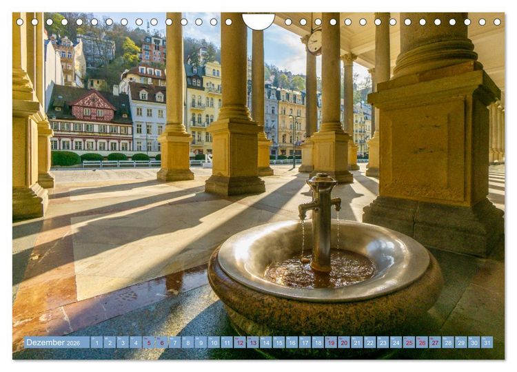 Produktbild: Karlovy Vary - Stadt der heilenden Quellen (Wandkalender 2026 DIN A4 quer), CALVENDO Monatskalender