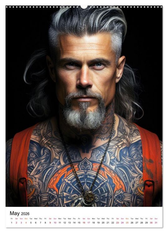 Produktbild: Tattoo Tales (High Quality Premium Wall Calendar 2026 DIN A2 portrait),CALVENDO 12 Month Wall Calendar