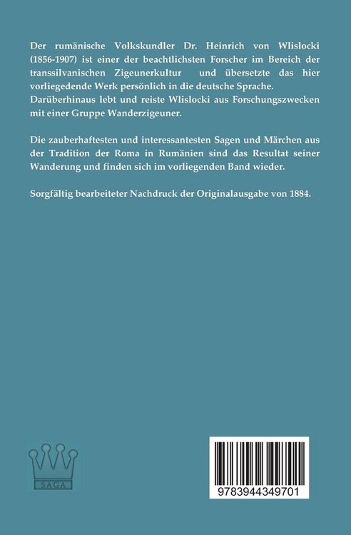 Produktbild: M&auml;rchen und Sagen der transsilvanischen Zigeuner