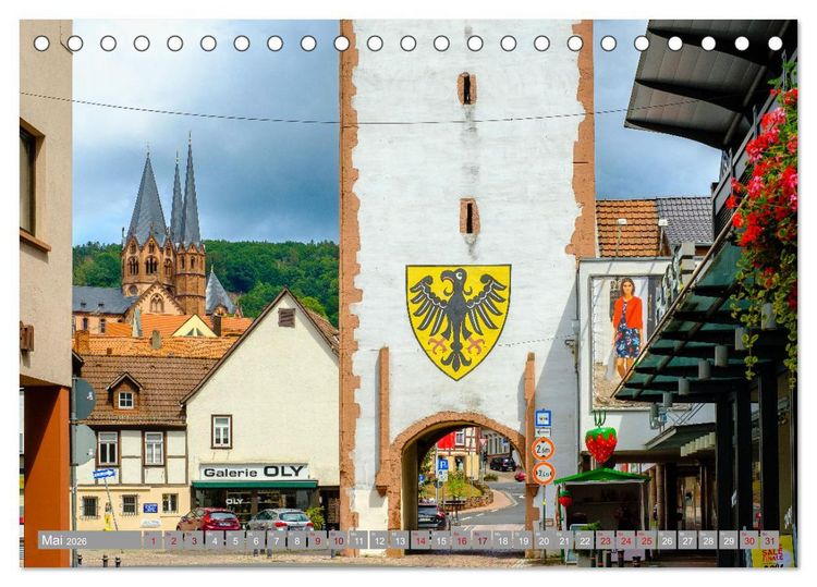 Produktbild: Ein Blick auf Gelnhausen (Tischkalender 2026 DIN A5 quer), CALVENDO Monatskalender