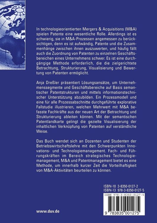 Produktbild: Patente in technologieorientierten Mergers & Acquisitions