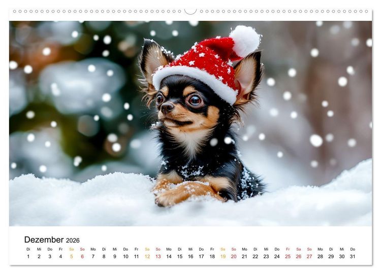 Produktbild: Chihuahua - kleine Energieb&uuml;ndel (hochwertiger Premium Wandkalender 2026 DIN A2 quer), Kunstdruck in Hochglanz