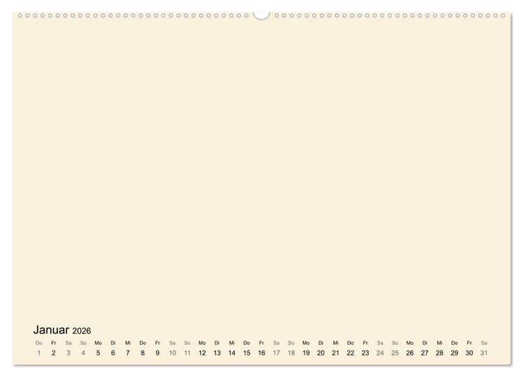 Produktbild: DIY Bastel-Kalender -Warme Pastell Farben- Zum Selbstgestalten (hochwertiger Premium Wandkalender 2026 DIN A2 quer), Kunstdruck in Hochglanz