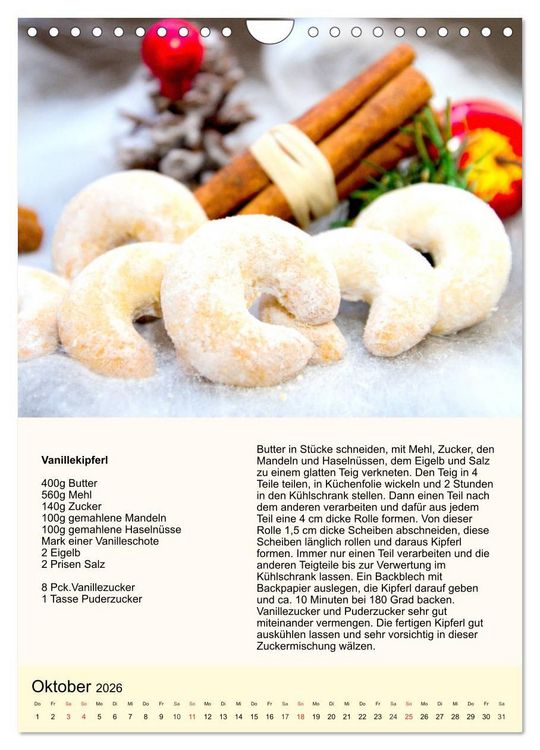 Produktbild: Pl&auml;tzchen. Kekse f&uuml;r das ganze Jahr! (Wandkalender 2026 DIN A4 hoch), CALVENDO Monatskalender