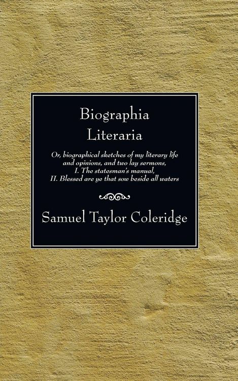 Produktbild: Biographia Literaria