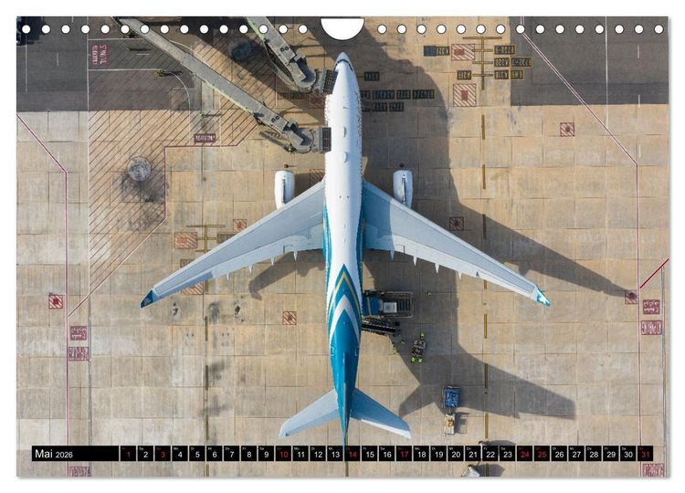 Produktbild: Airliner 2026 (Wandkalender 2026 DIN A4 quer), CALVENDO Monatskalender