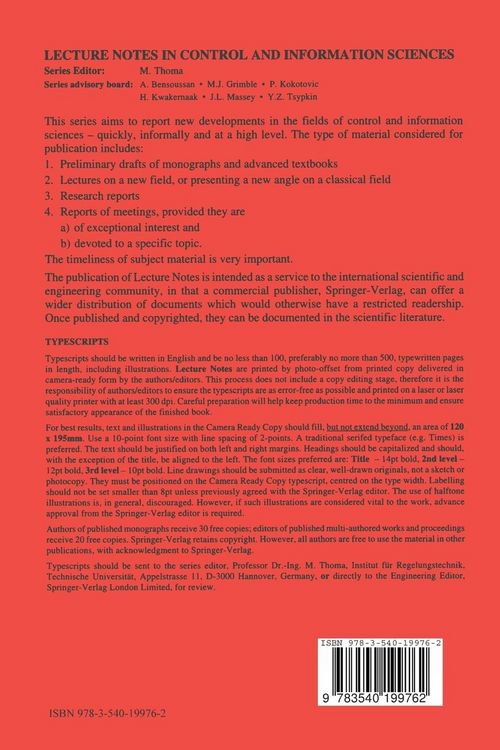 Produktbild: Linear Optimal Control of Bilinear Systems