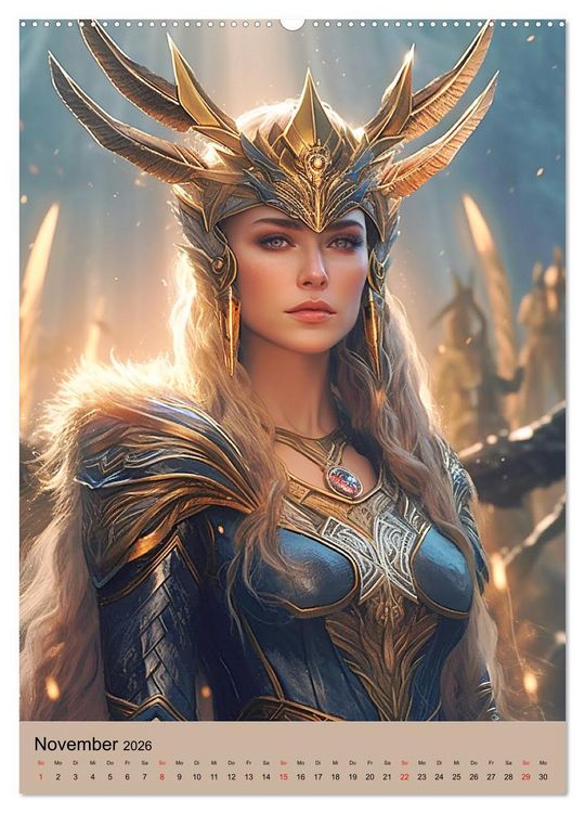 Produktbild: Wikinger-Fantasy. Wilde Krieger aus dem Norden (Wandkalender 2026 DIN A2 hoch), CALVENDO Monatskalender