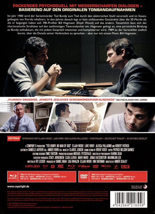 Produktbild: Ted Bundy: No Man of God - 2-Disc Limited Collector's Edition im Mediabook (+ DVD)