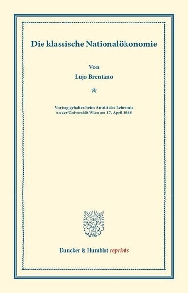 Produktbild: Die klassische National&ouml;konomie.