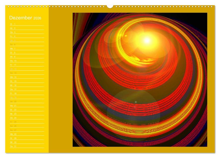 Produktbild: Energie-Spiralen 2026 (Wandkalender 2026 DIN A2 quer), CALVENDO Monatskalender